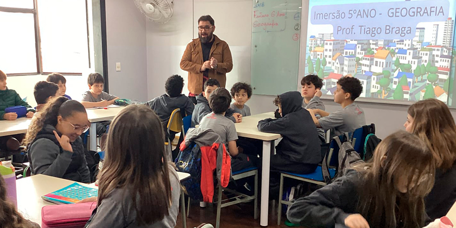 alunos na imersão do 6º ano 
